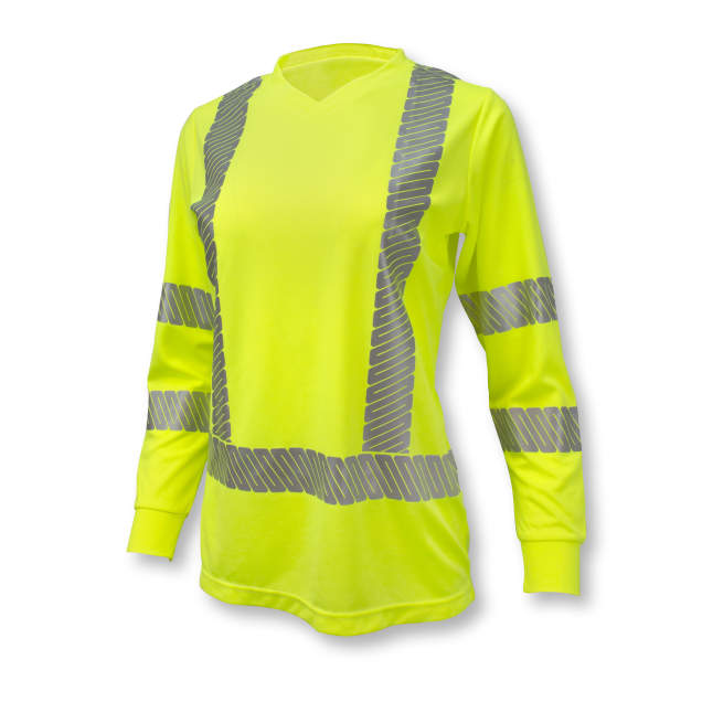 Radians ST21W Class 3 Hi-Viz Women's Long Sleeve Safety T-Shirt with Max-Dri™ - Women's Wear